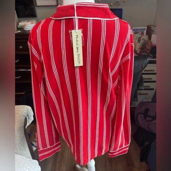 Michael Stars Revolve Classic Pajama Top Medium, NWT - Picture 7 of 9